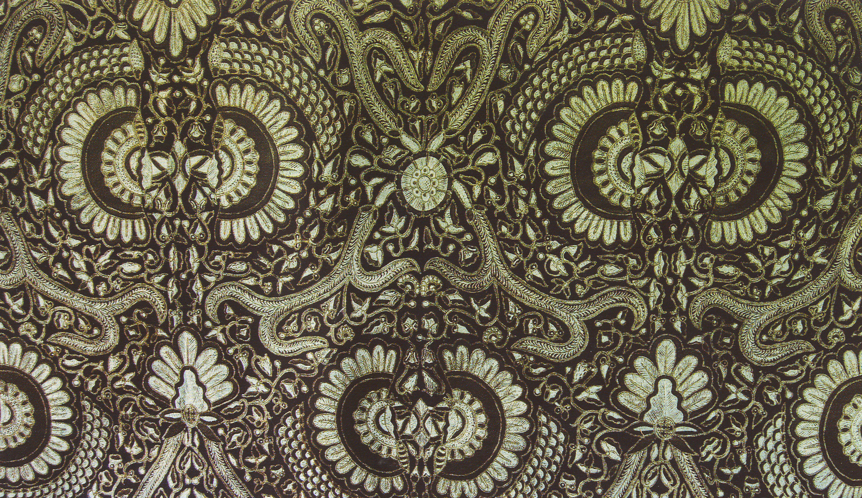 Batik Painting Fabric Artwork
